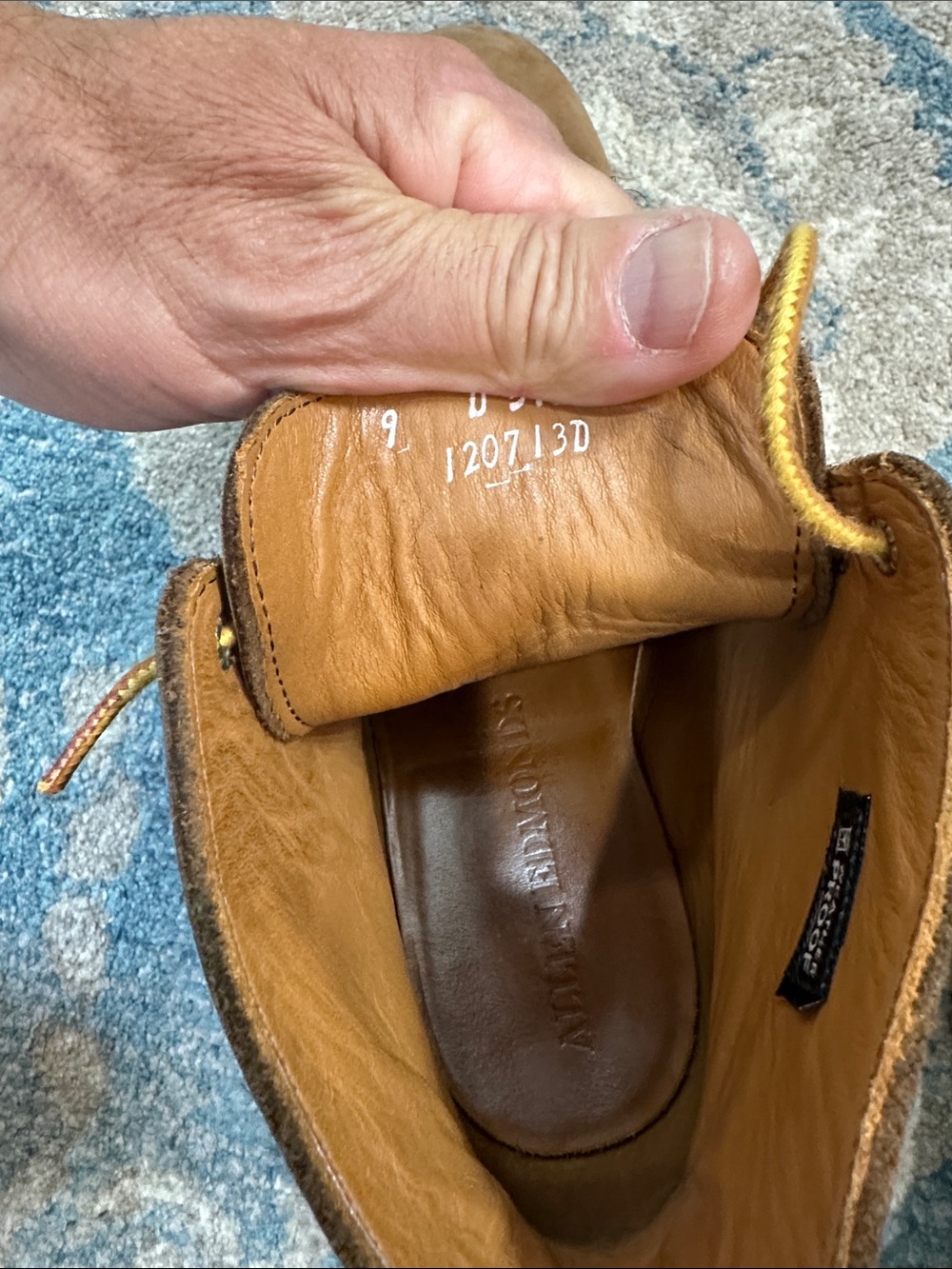 Allen Edmonds Park City Tan Suede Lace-Up Boots - Picture 13 of 13